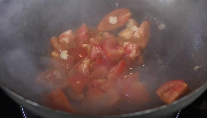 海带丝番茄炒蛋做法步骤：7