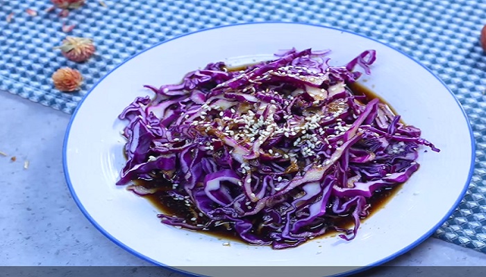 紫包菜凉拌做法步骤：3